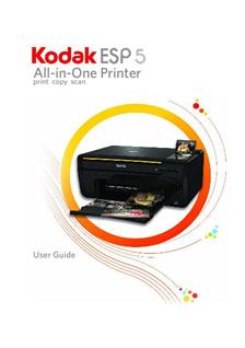 Kodak ESP 5 manual. Camera Instructions.